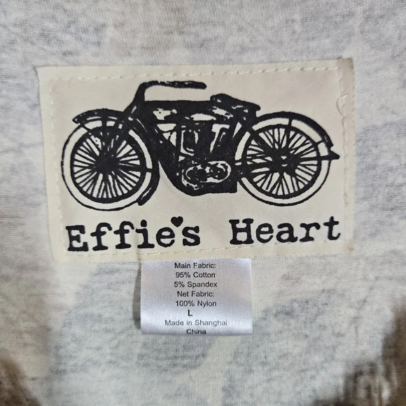 Effie's Heart Women's Fit & Flare Retro Dress Fall Leaf Print Pockets Size L - Picture 10 of 13